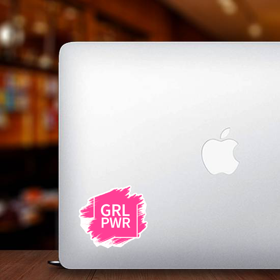 Grl Power Slogan Sticker