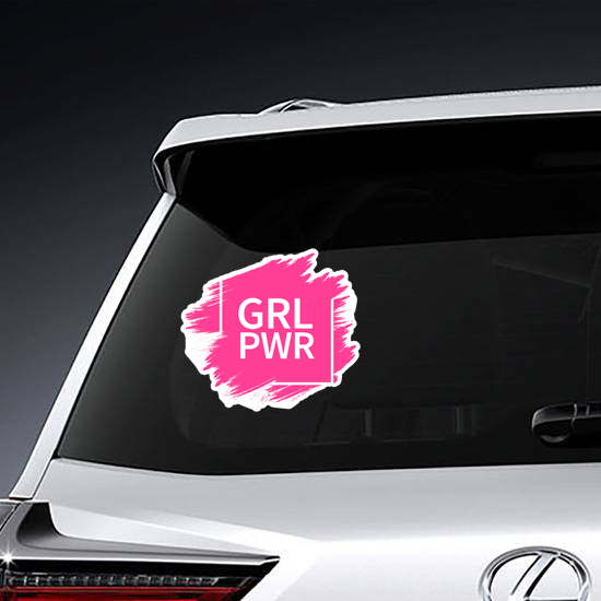 Grl Power Slogan Sticker