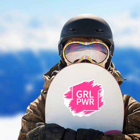 Grl Power Slogan Sticker