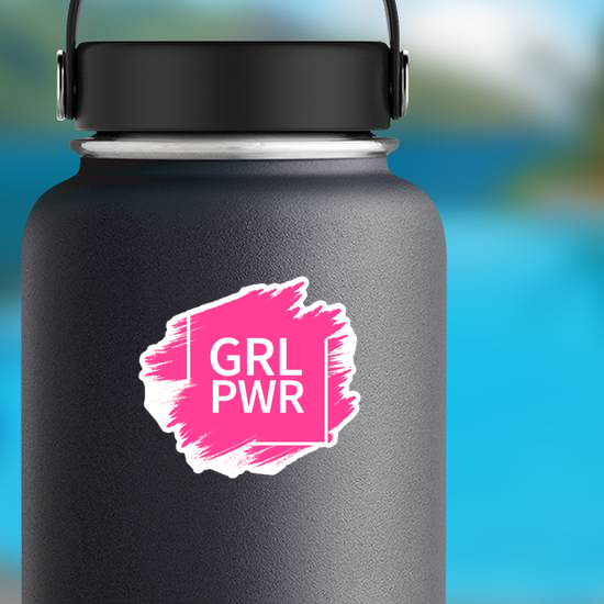Grl Power Slogan Sticker