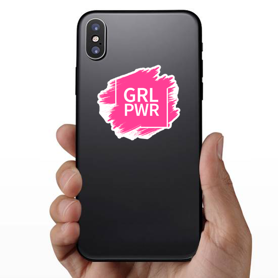 Grl Power Slogan Sticker