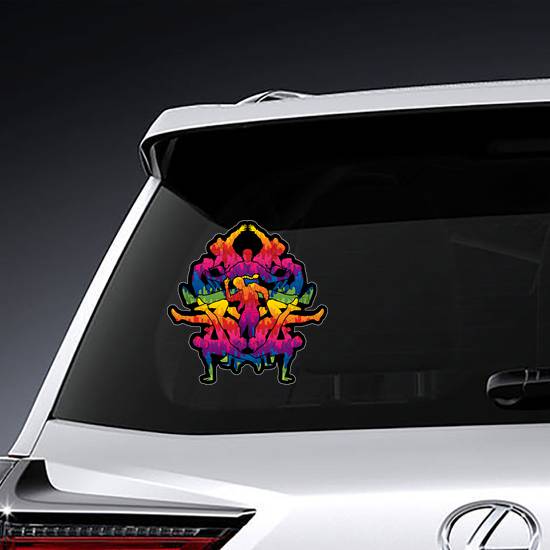 Group Of People In A Street Dance Team Sticker