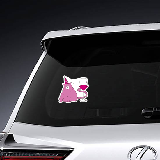 Grumpy Cat Wine Lover Sticker