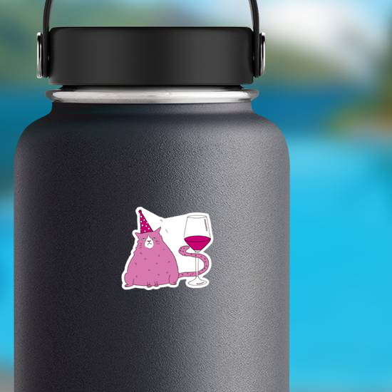 Grumpy Cat Wine Lover Sticker