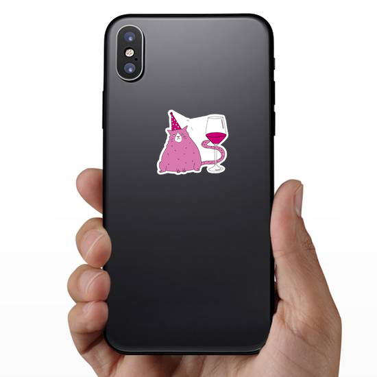 Grumpy Cat Wine Lover Sticker