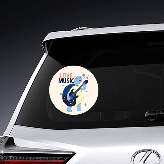 Guitarist Turtle Sticker