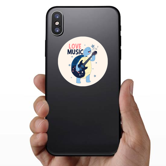 Guitarist Turtle Sticker
