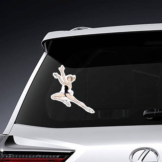 Hand Drawing Figure-skater Sticker
