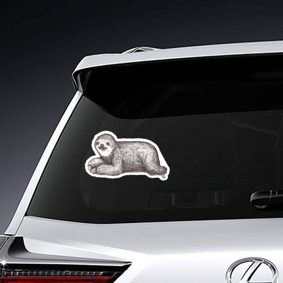 Hand Drawn Sloth Sticker