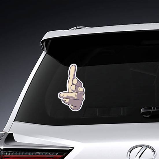 Hand Gun Sticker