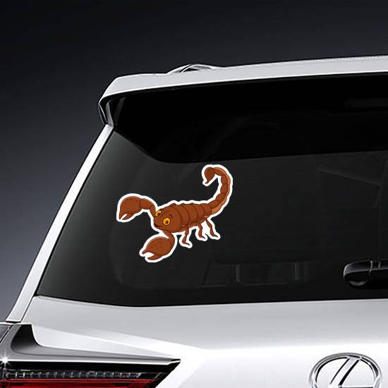 Happy Cartoon Scorpion Sticker example