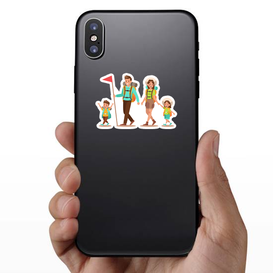 Happy Family Camping Sticker