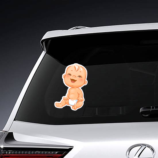 Happy Smiling Baby Sticker