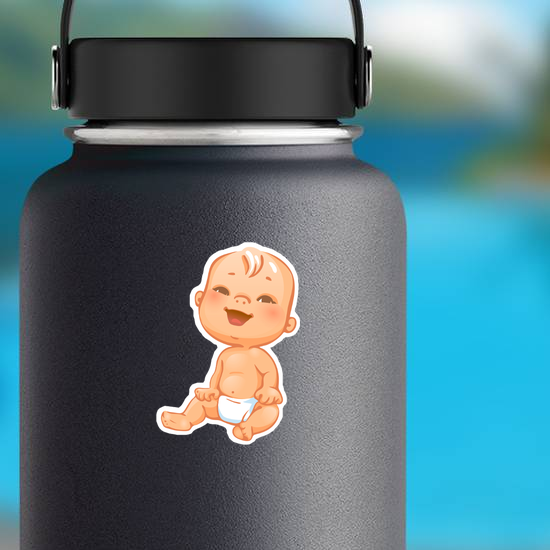 Happy Smiling Baby Sticker