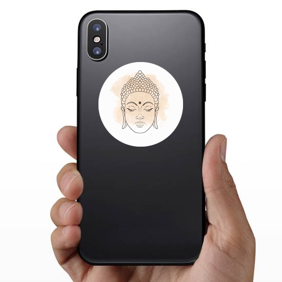 Head Of Buddha Illustration Sticker