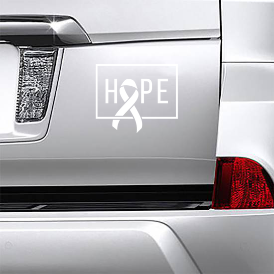 Hope Cancer Awareness Ribbon Sticker