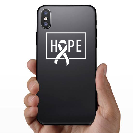 Hope Cancer Awareness Ribbon Sticker