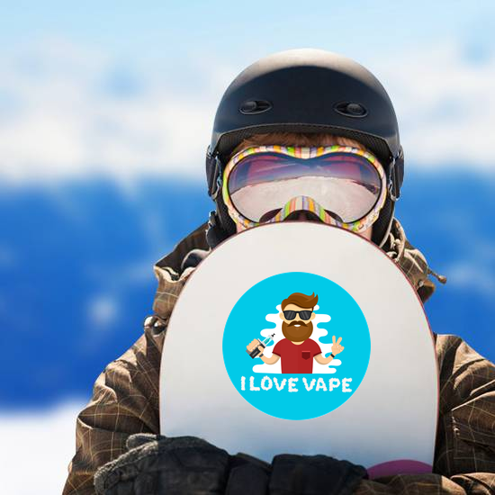 I Love Vape Hipster Sticker