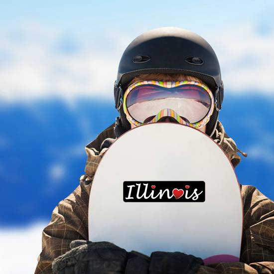 Illinois Hearts Sticker