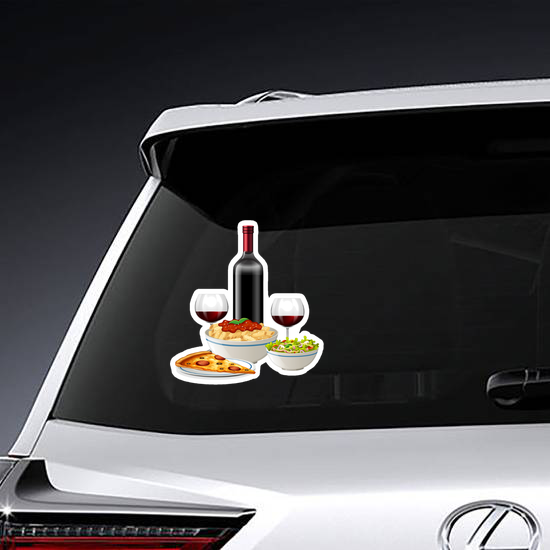 Italian Food And Wine Sticker