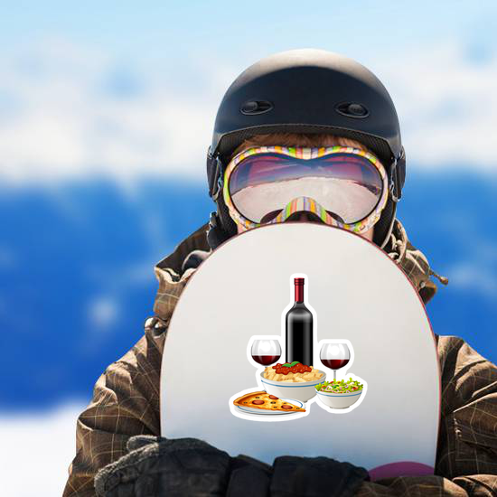 Italian Food And Wine Sticker
