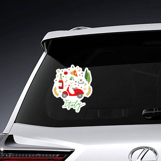Italy Elements Doodles Sticker