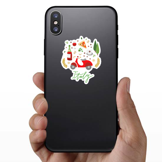 Italy Elements Doodles Sticker