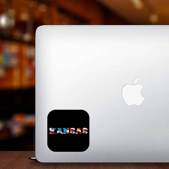 Kansas US Flag Sticker