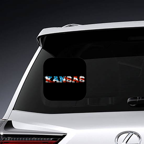 Kansas US Flag Sticker