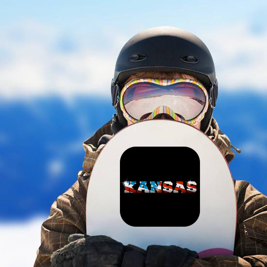 Kansas US Flag Sticker