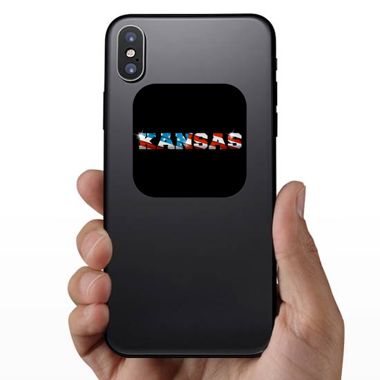 Kansas US Flag Sticker