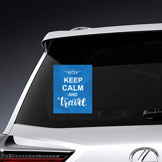 Keep Calm And Travel Sticker