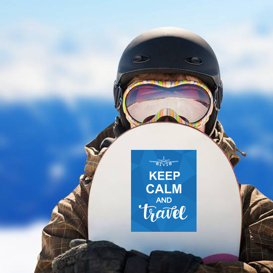 Keep Calm And Travel Sticker