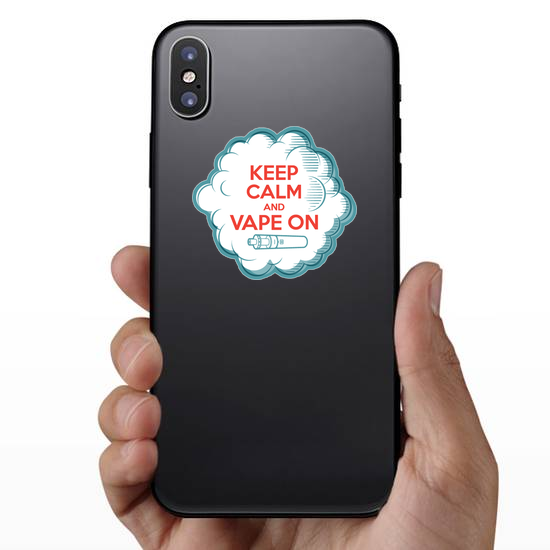 Keep Calm And Vape On Sticker