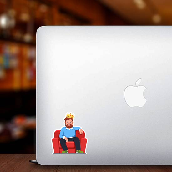 King Of The Couch Sticker