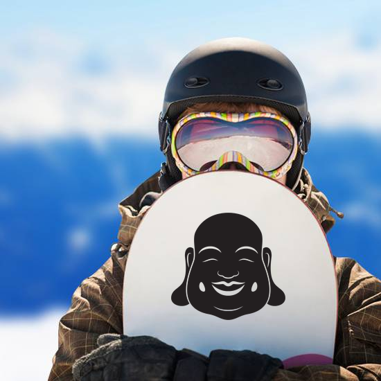 Laughing Buddha Head Sticker