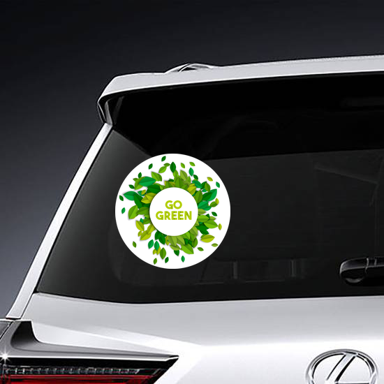 Leaves Go Green Sticker