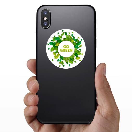 Leaves Go Green Sticker