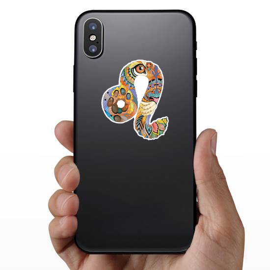 Leo Zodiac Colorful Design Sticker