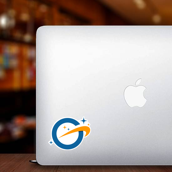 Letter G Galaxy Logo Sticker