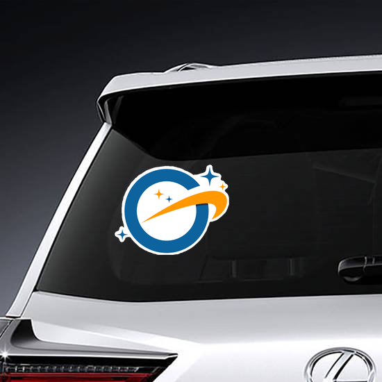 Letter G Galaxy Logo Sticker