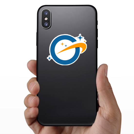 Letter G Galaxy Logo Sticker