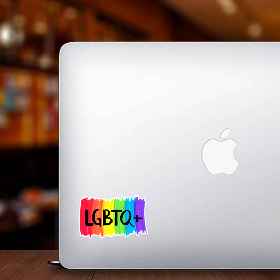 lgbtq+ Rainbow Background Sticker