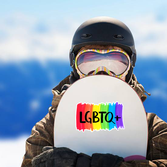 lgbtq+ Rainbow Background Sticker
