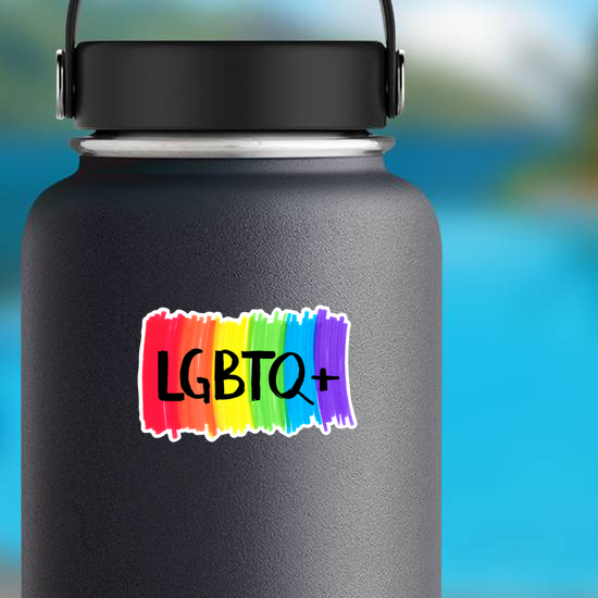lgbtq+ Rainbow Background Sticker