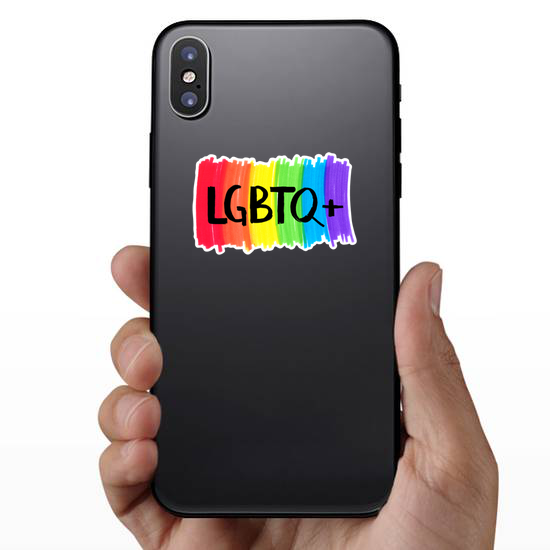 lgbtq+ Rainbow Background Sticker