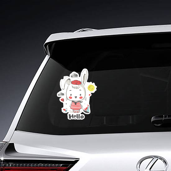 Little Bunny Sailor Baby Sticker