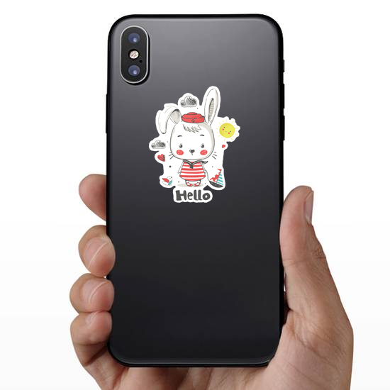 Little Bunny Sailor Baby Sticker