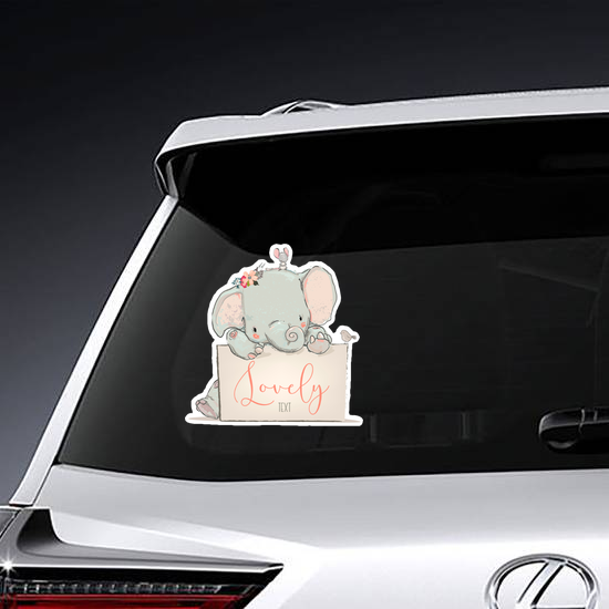 Little Lovely Elephant Sticker