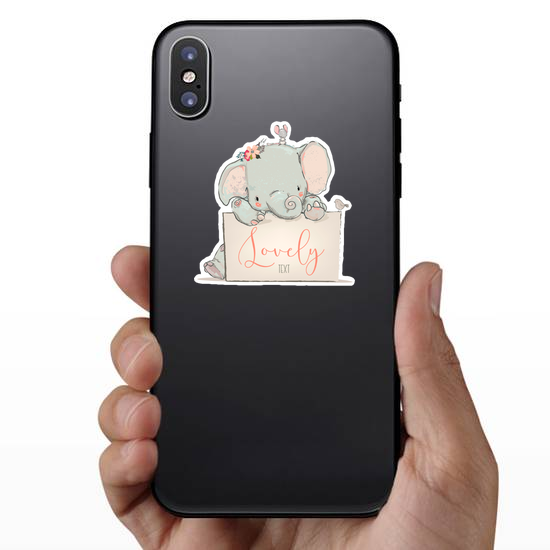 Little Lovely Elephant Sticker